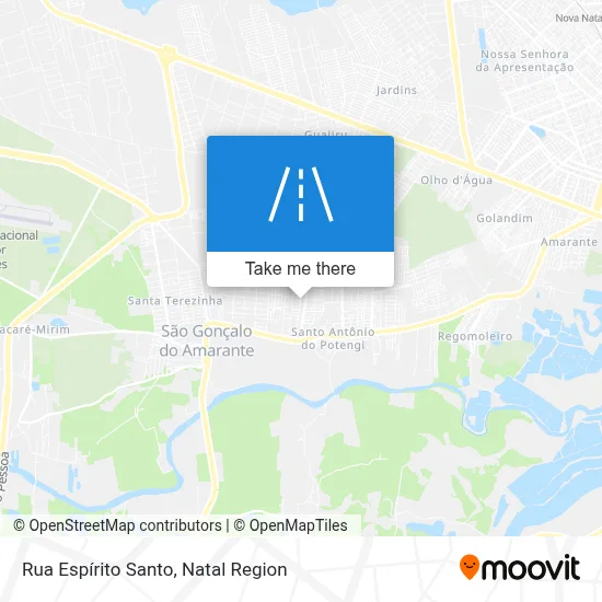 Rua Espírito Santo map