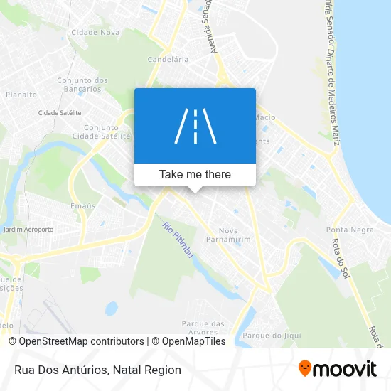 Rua Dos Antúrios map