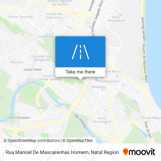 Mapa Rua Manoel De Mascarenhas Homem