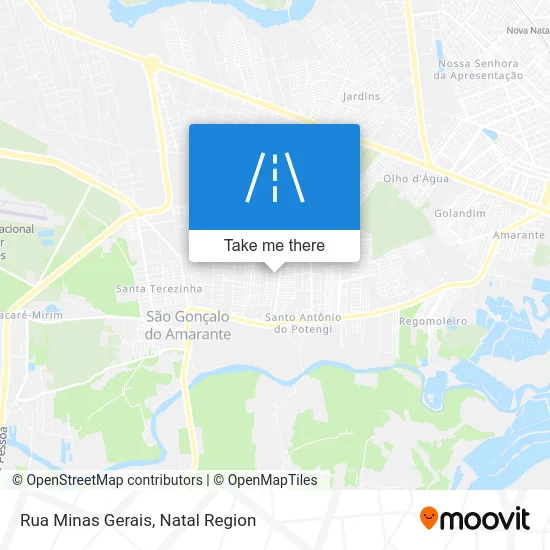 Rua Minas Gerais map