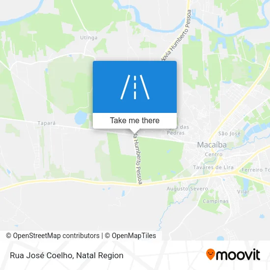Mapa Rua José Coelho