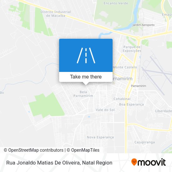 Rua Jonaldo Matias De Oliveira map