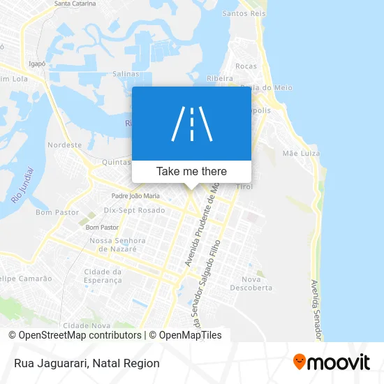 Rua Jaguarari map