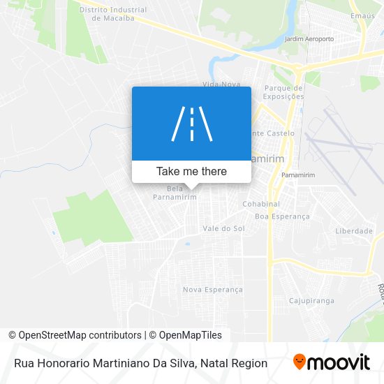 Rua Honorario Martiniano Da Silva map