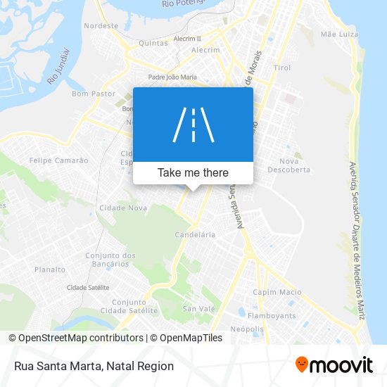 Mapa Rua Santa Marta