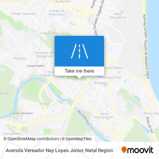 Avenida Vereador Ney Lopes Júnior map