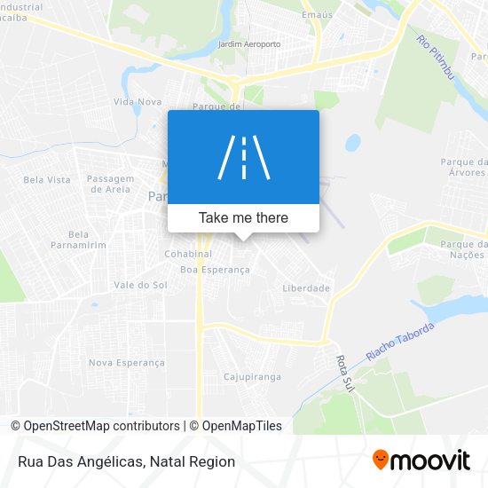 Rua Das Angélicas map