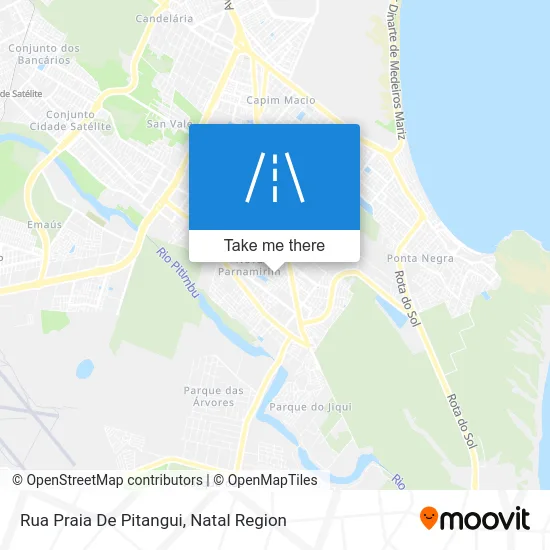 Rua Praia De Pitangui map