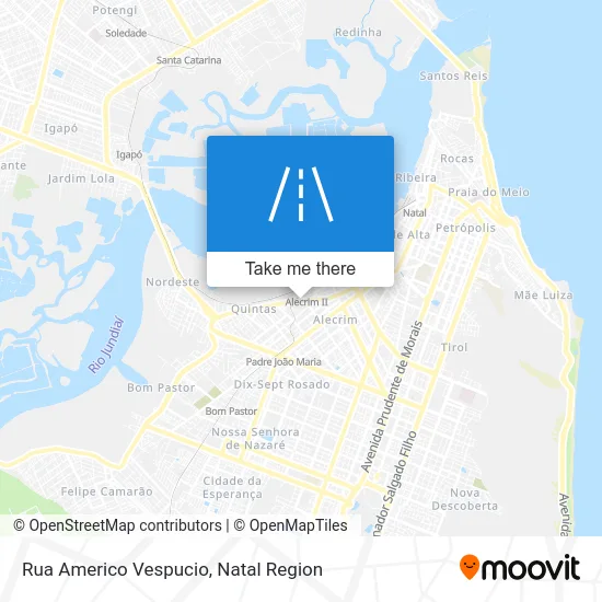 Rua Americo Vespucio map