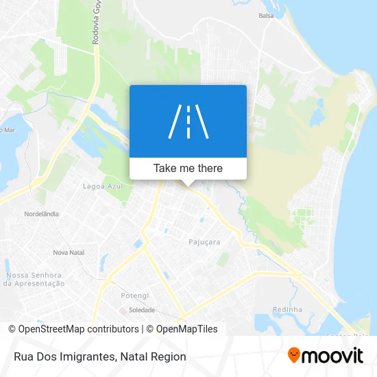 Rua Dos Imigrantes map