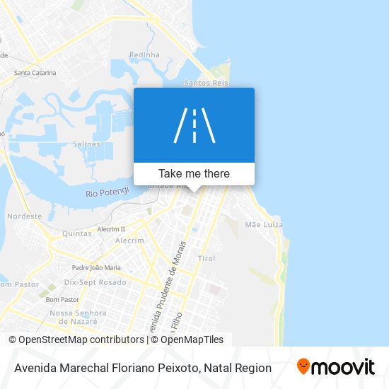 Mapa Avenida Marechal Floriano Peixoto