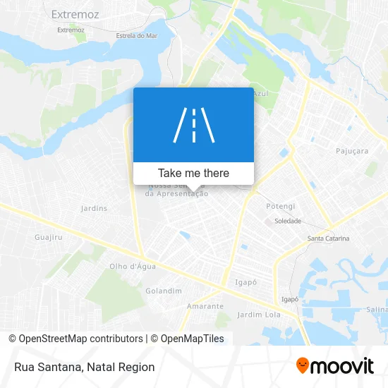 Rua Santana map