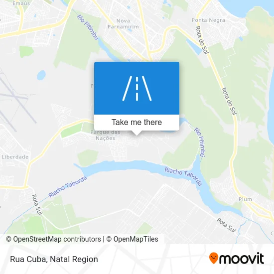 Rua Cuba map