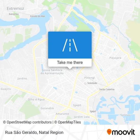 Rua São Geraldo map