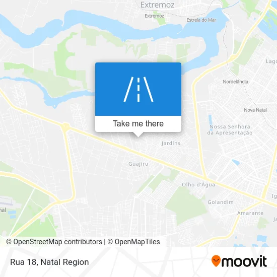 Rua 18 map