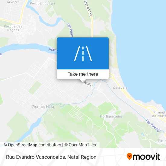 Rua Evandro Vasconcelos map