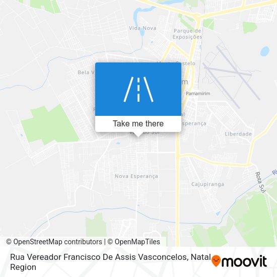 Rua Vereador Francisco De Assis Vasconcelos map