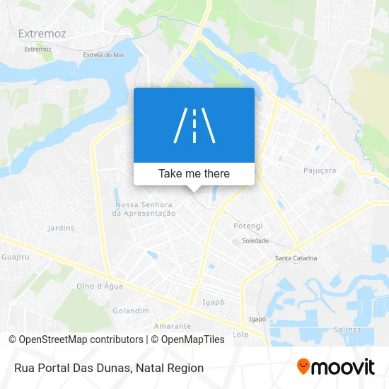 Rua Portal Das Dunas map