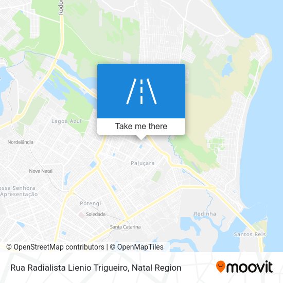 Rua Radialista Lienio Trigueiro map