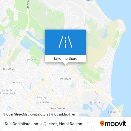 Rua Radialista Jamie Queiroz map