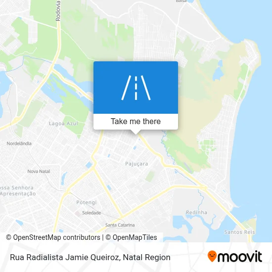 Rua Radialista Jamie Queiroz map
