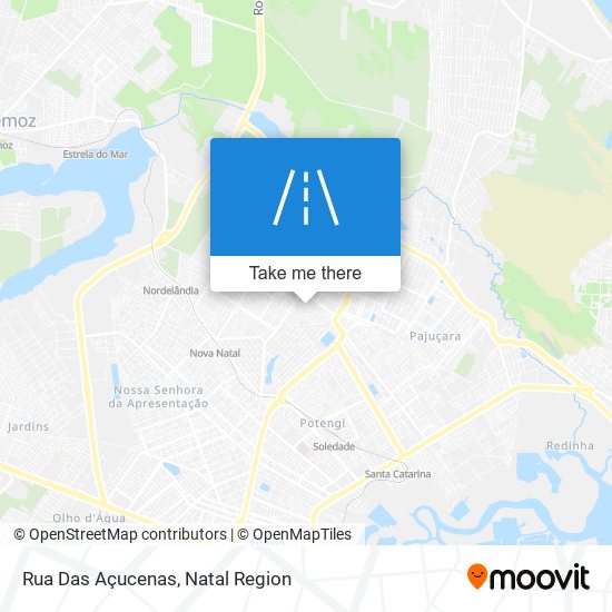 Rua Das Açucenas map