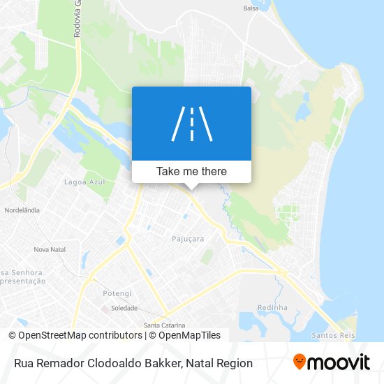 Mapa Rua Remador Clodoaldo Bakker