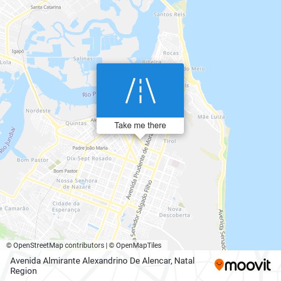 Mapa Avenida Almirante Alexandrino De Alencar