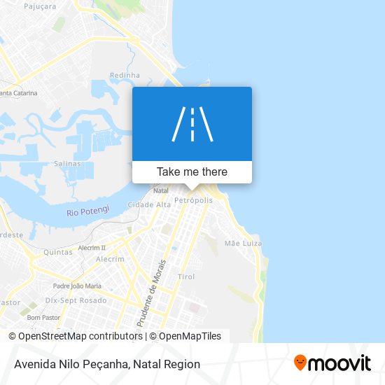 Avenida Nilo Peçanha map