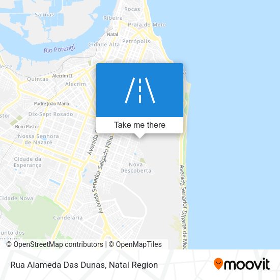 Rua Alameda Das Dunas map