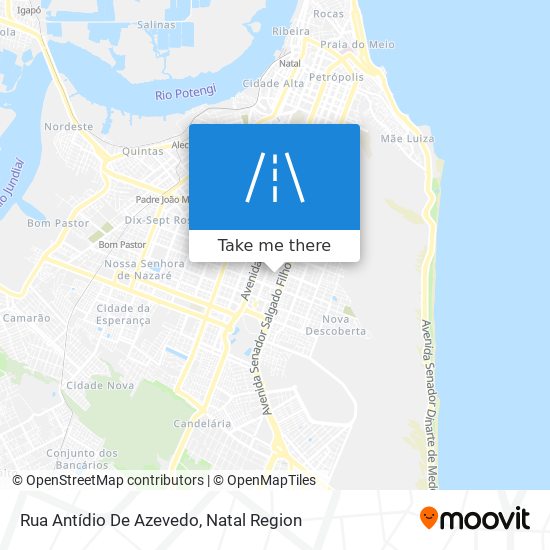 Mapa Rua Antídio De Azevedo