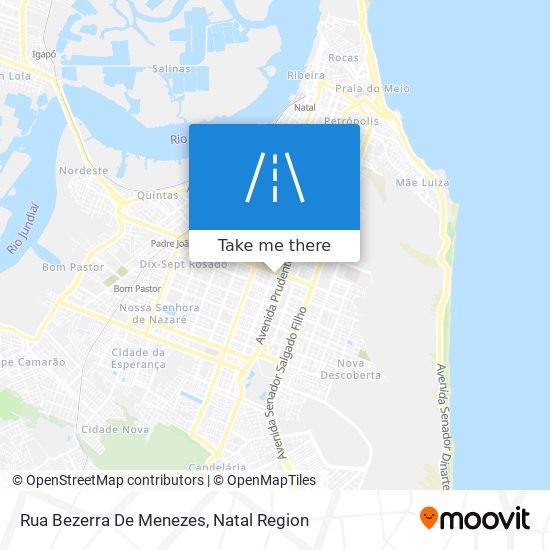 How to get to Rua Bezerra De Menezes in Lagoa Nova by Bus or Train?