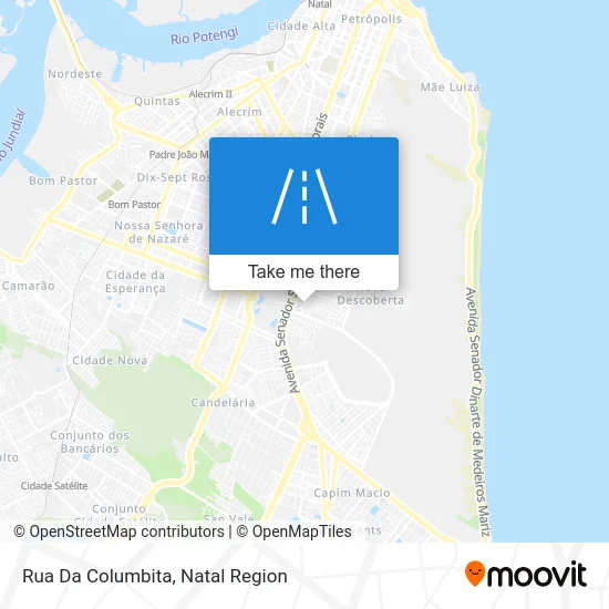 Rua Da Columbita map
