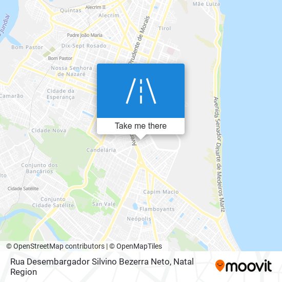 Mapa Rua Desembargador Silvino Bezerra Neto