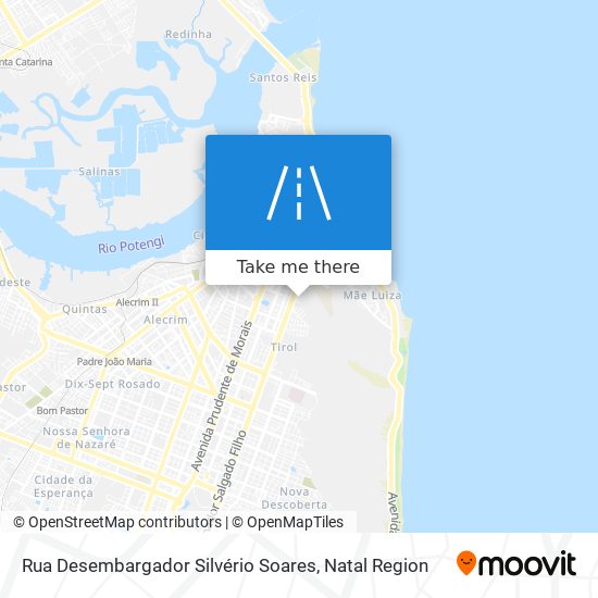 Mapa Rua Desembargador Silvério Soares