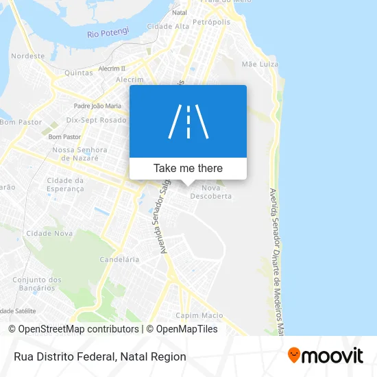 Rua Distrito Federal map