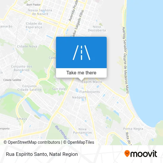 Rua Espírito Santo map