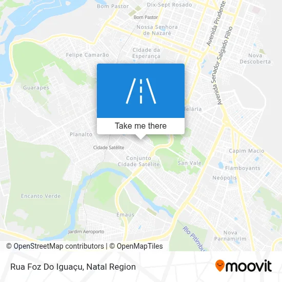 Rua Foz Do Iguaçu map