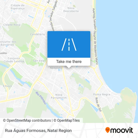 Rua Águas Formosas map
