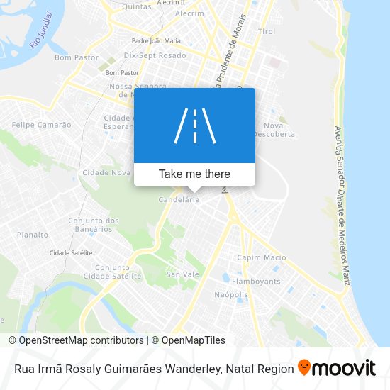 Rua Irmã Rosaly Guimarães Wanderley map