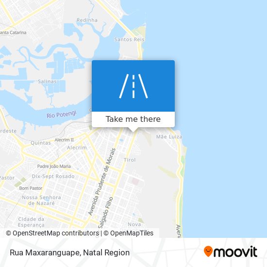 Mapa Rua Maxaranguape