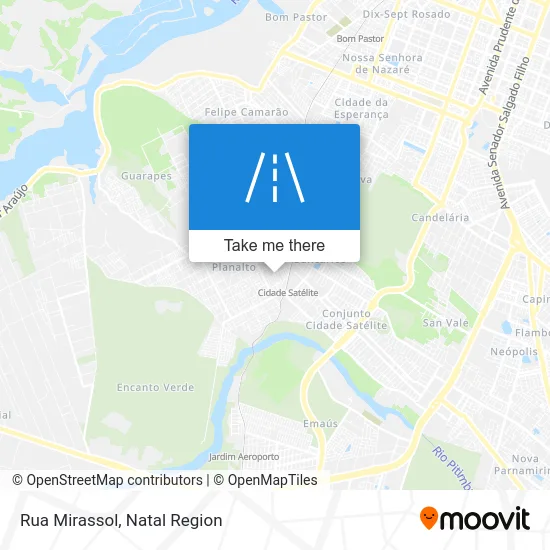 Rua Mirassol map