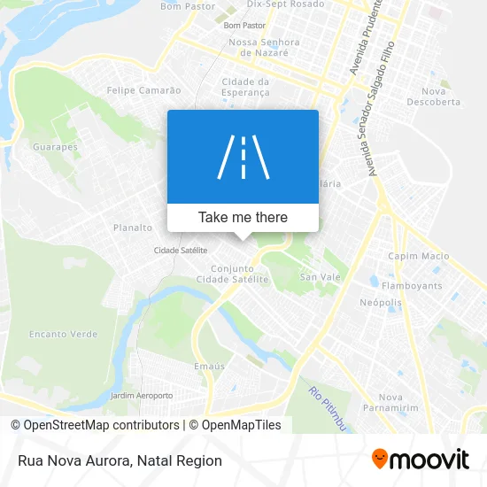 Rua Nova Aurora map