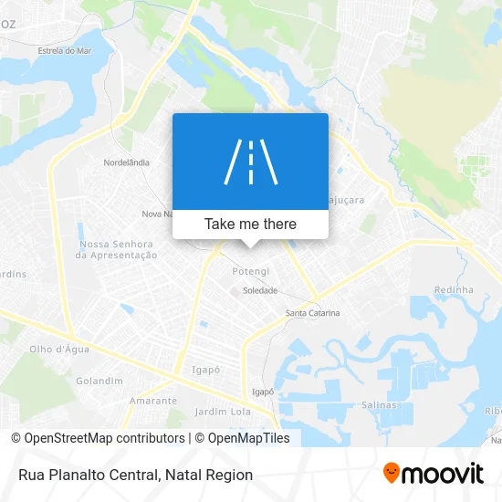 Rua Planalto Central map