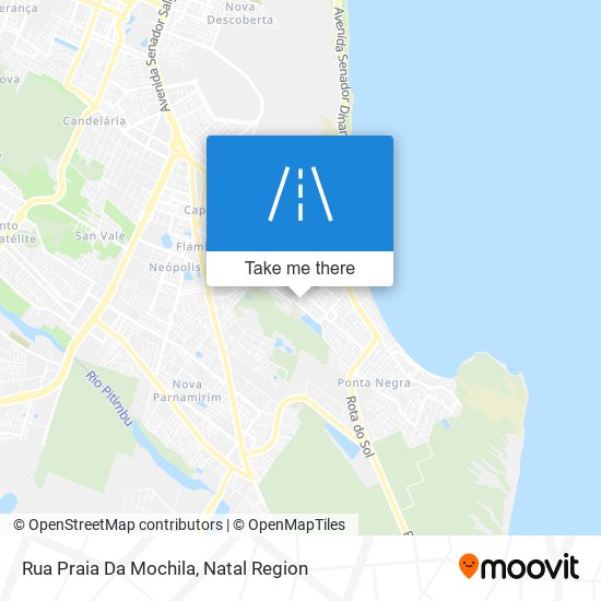 Rua Praia Da Mochila map