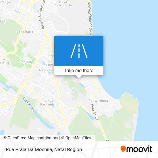 Rua Praia Da Mochila map
