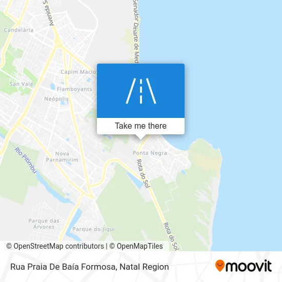 Rua Praia De Baía Formosa map