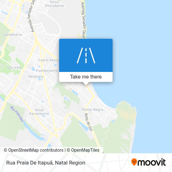 Rua Praia De Itapuã map