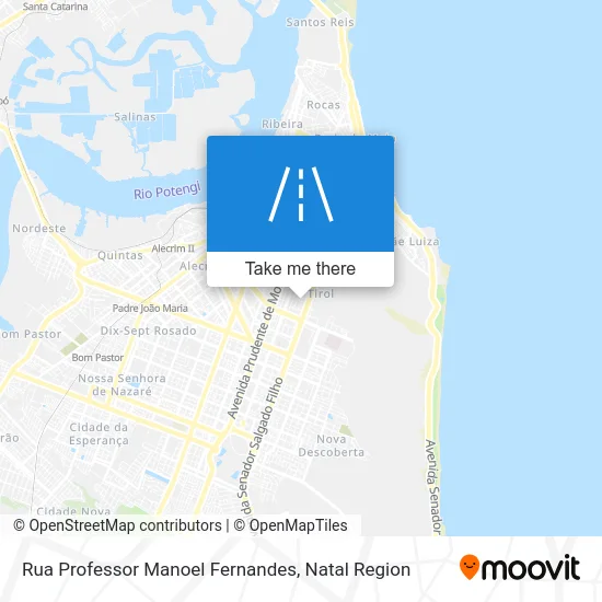 Rua Professor Manoel Fernandes map