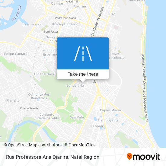 Mapa Rua Professora Ana Djanira